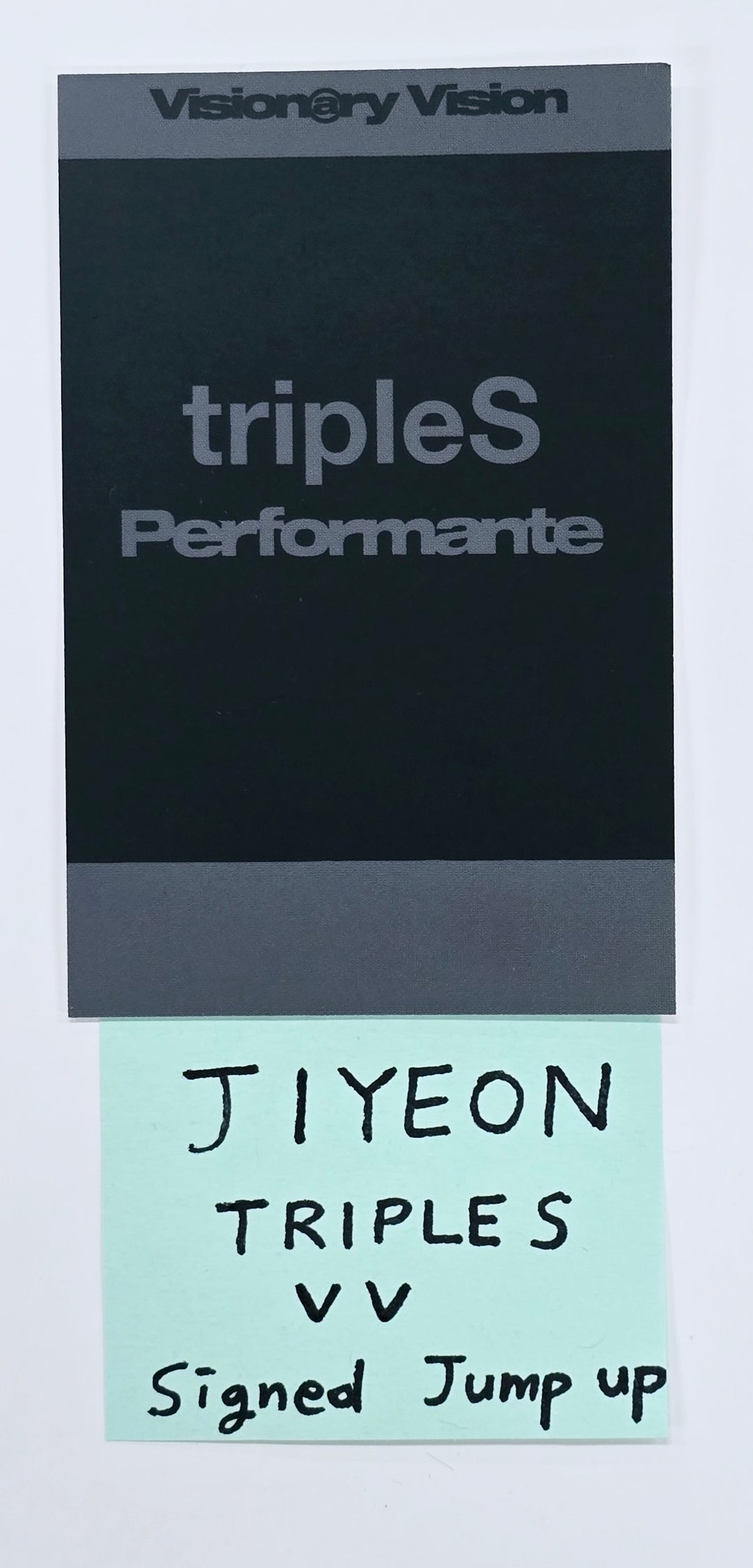 Jiyeon (Of TripleS Visionary Vision) "Performante" - Hand Autographed(Signed) Photocard [25.1.14]