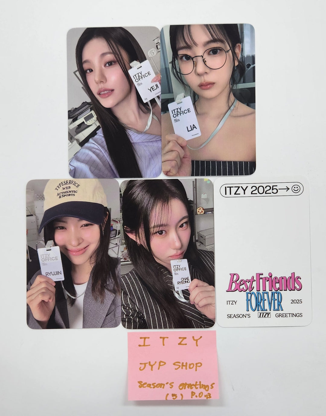 ITZY "Best Friends Forever" 2025 Season’s Greetings - JYP Shop Pre-Order Benefit Photocards Set (5EA) [25.1.16]