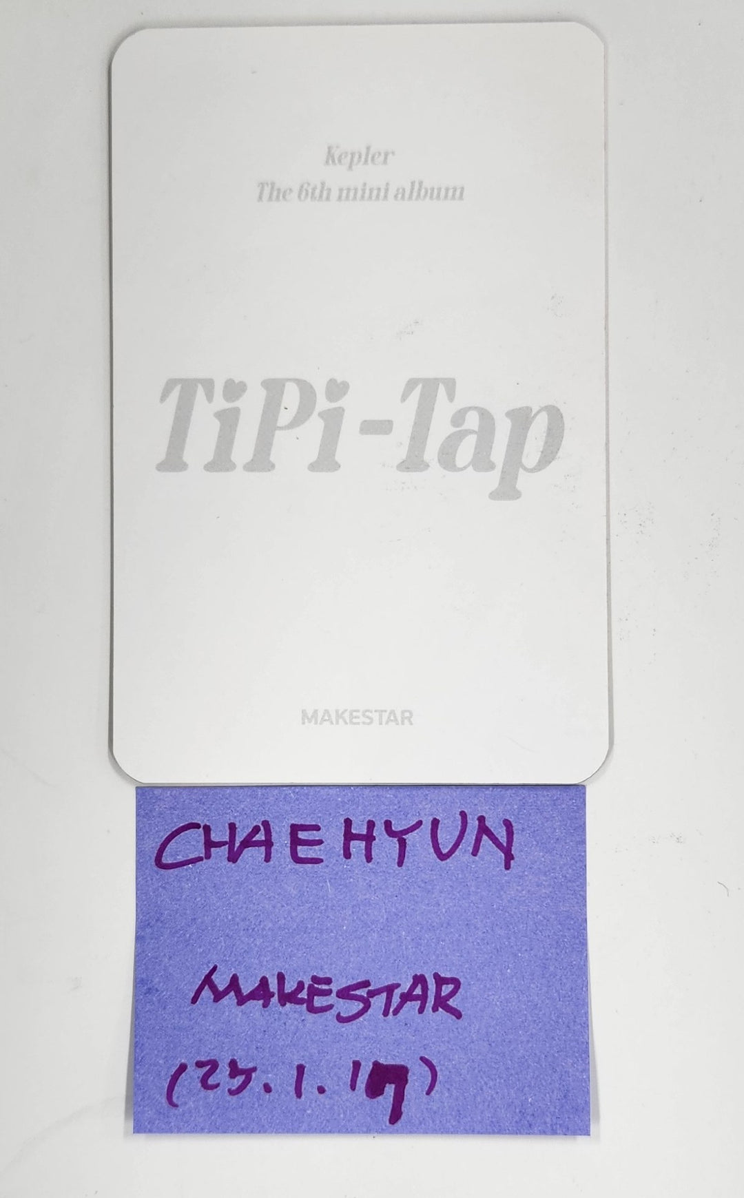 Chaehyun (Of Kep1er) "TIPI-TAP" - Hand Autographed(Signed) Hologram Photocard [25.1.17]