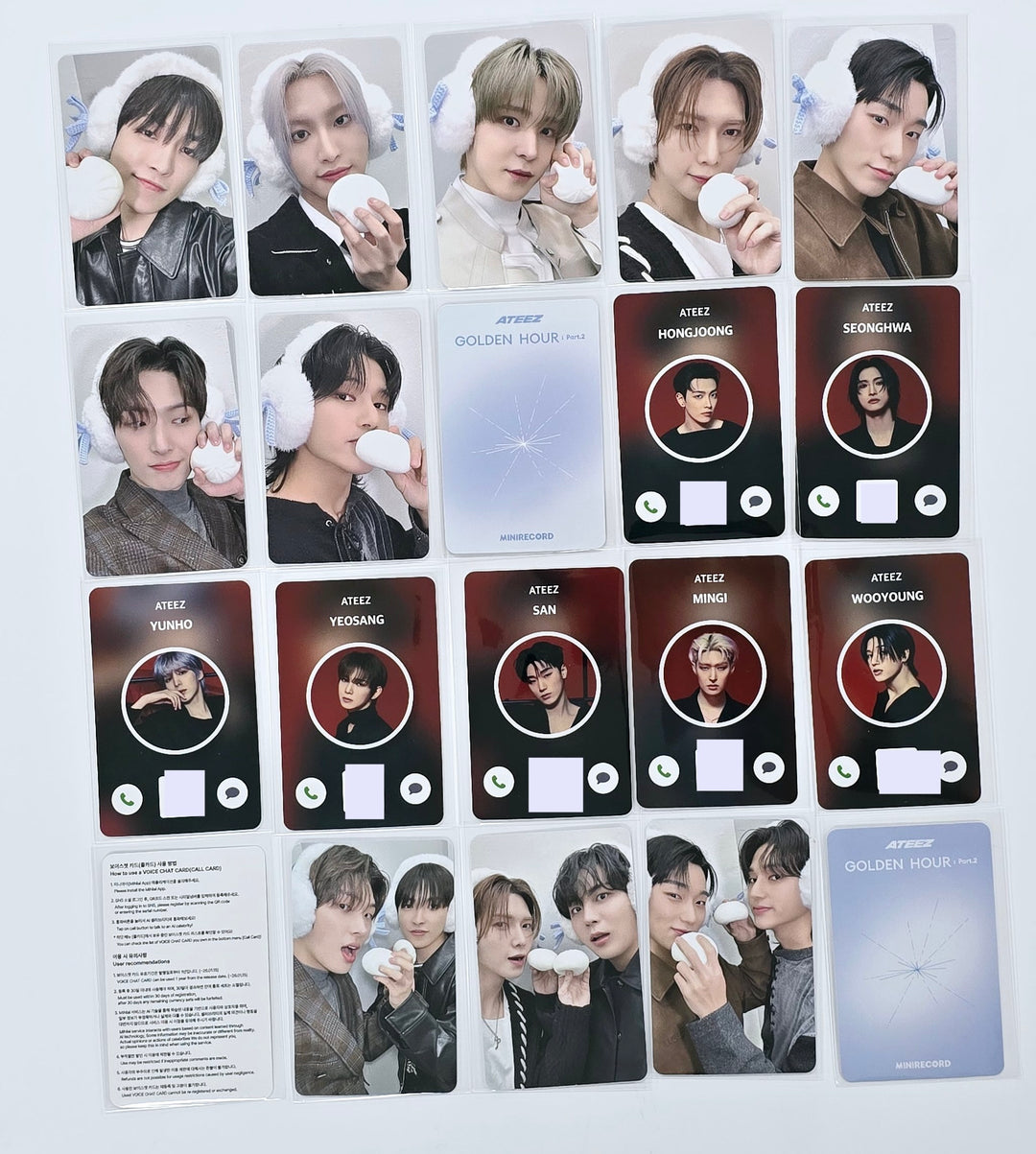 Ateez "GOLDEN HOUR : Part.2" - Minirecord Lucky Draw Event Photocard [Digipack Ver.] [25.1.17]