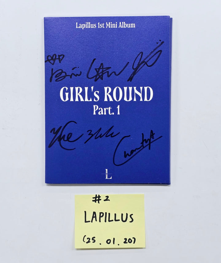 Wooah "Unframed", Lapillus "Girl's Round Part.1" - Hand Autographed(Signed) Album [25.1.20]