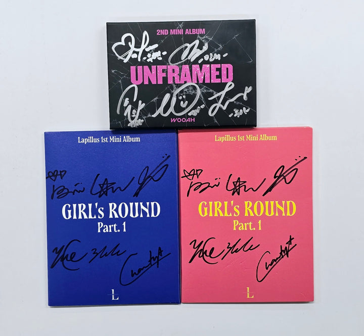 Wooah "Unframed", Lapillus "Girl's Round Part.1" - Hand Autographed(Signed) Album [25.1.20]