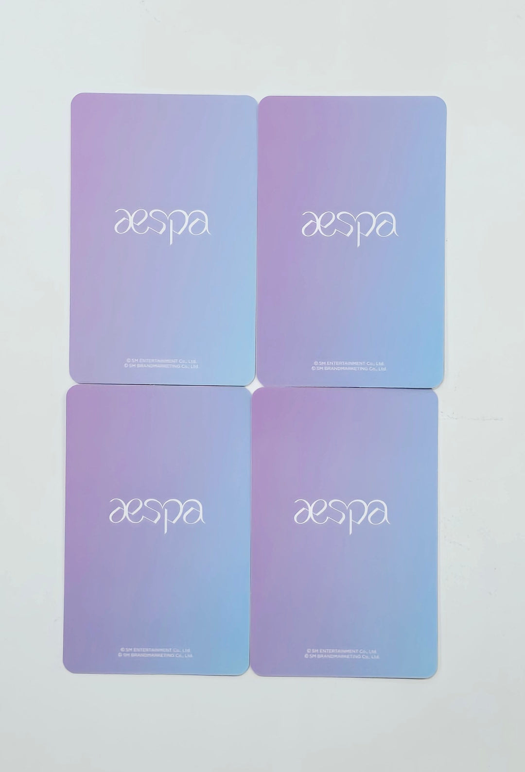 Aespa Official Light Stick - SM Town Pre-Order Benefit Photocards Set (4EA) [25.1.21]