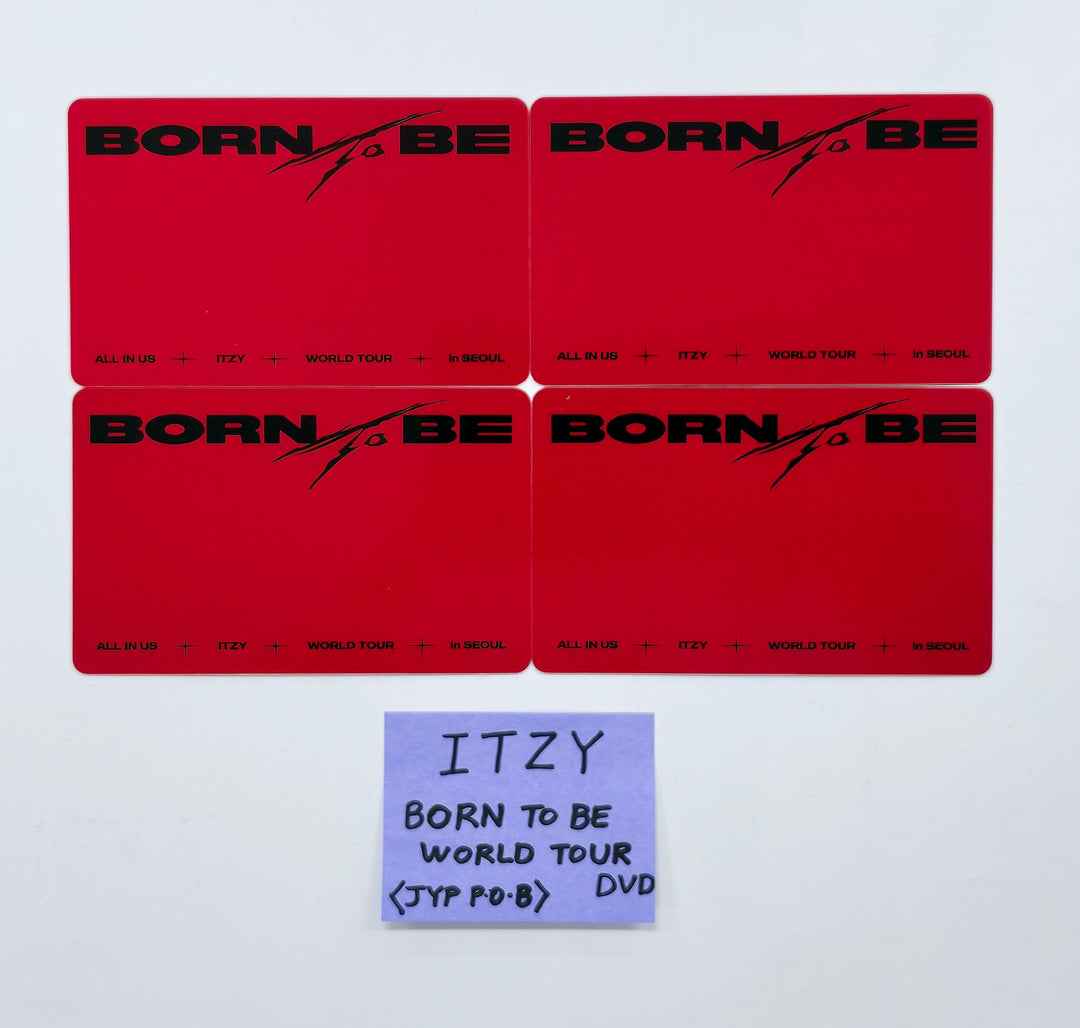 ITZY "Born To Be" World Tour DVD - JYP Shop Pre-Order Benefit Photocards Set (4EA) [25.1.21]