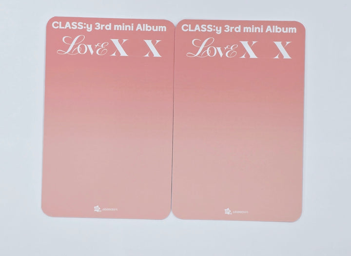 CLASS:y "LOVE XX" - Hand Autographed(signed) Photocard [25.1.22]