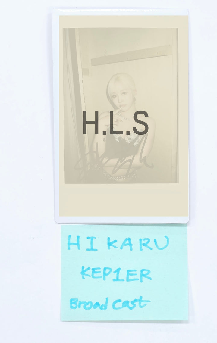 Hikaru (Of Kep1er) "TIPI-TAP" - Hand Autographed(Signed) Polaroid [25.1.23]