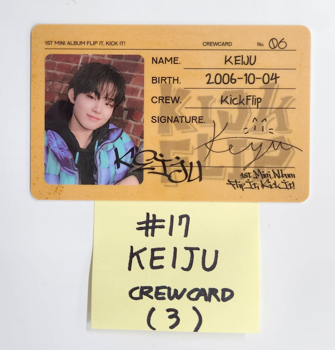 KickFlip "Flip it, Kick it!" - Official Photocard [25.1.23]