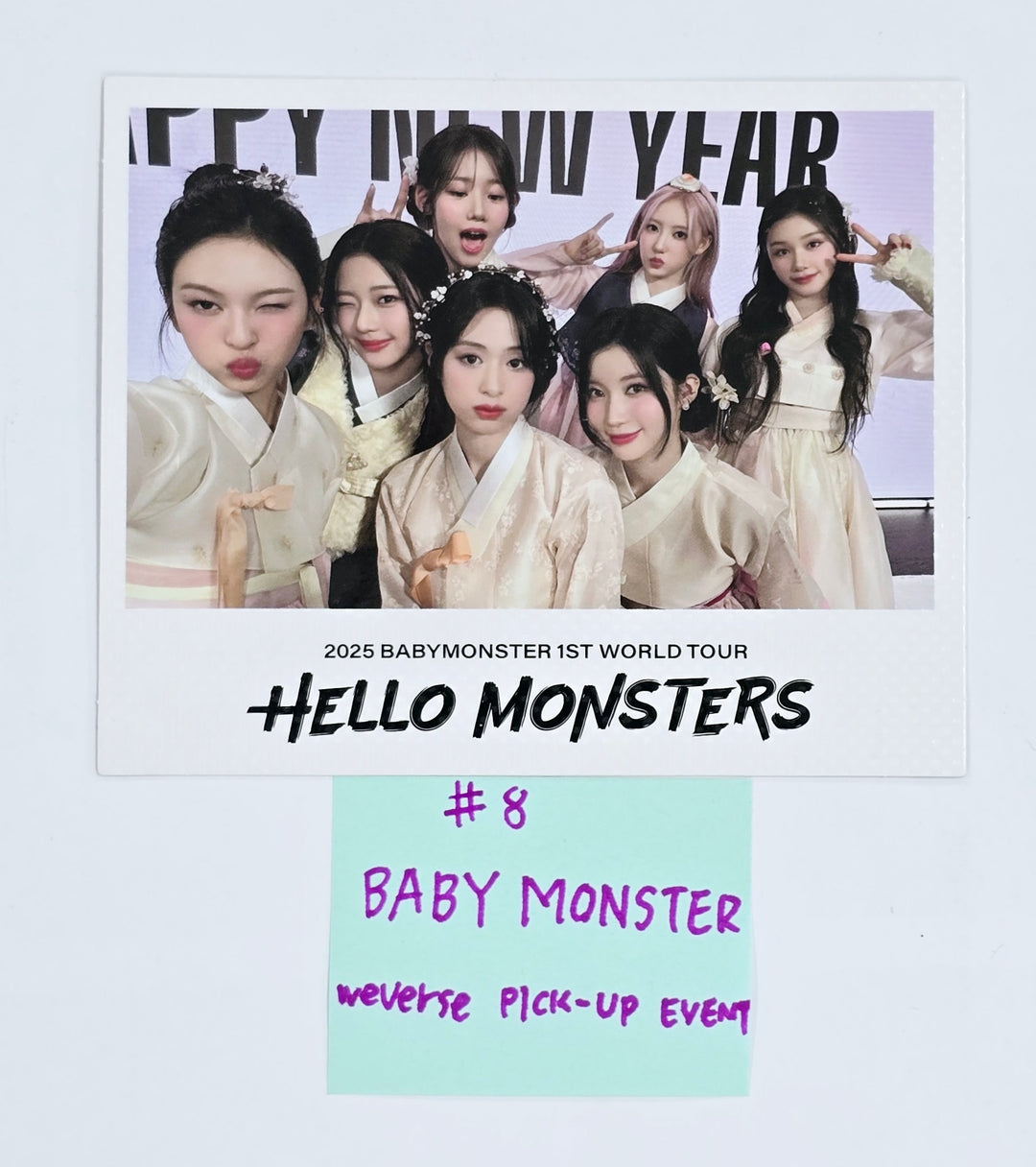 BABYMONSTER "HELLO MONSTERS" 1st WORLD TOUR IN SEOUL - Weverse PICK-UP Event Photocard [Birth Calendar Ver.] [25.1.25]