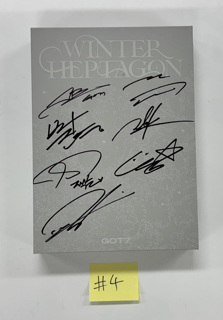 GOT7 "WINTER HEPTAGON" - Hand Autographed(Signed) Promo Album [25.1.31]