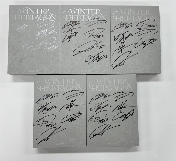 GOT7 "WINTER HEPTAGON" - Hand Autographed(Signed) Promo Album [25.1.31]