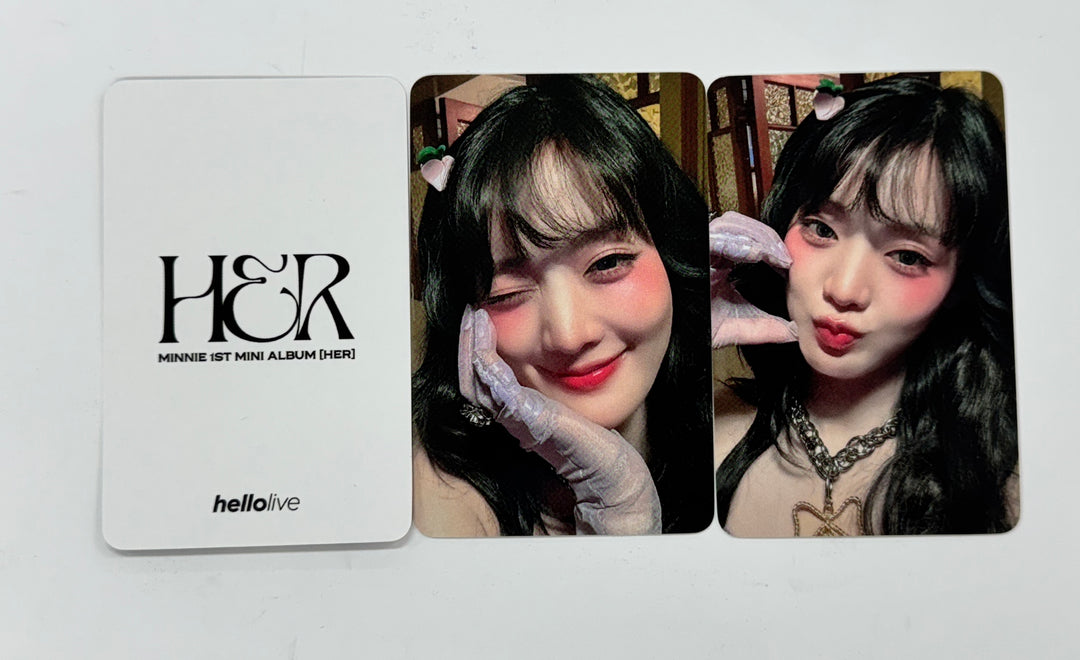 Minnie (of (G)I-DLE) "Her" - Hello Live Pre-Order Benefit Photocard [25.1.31]