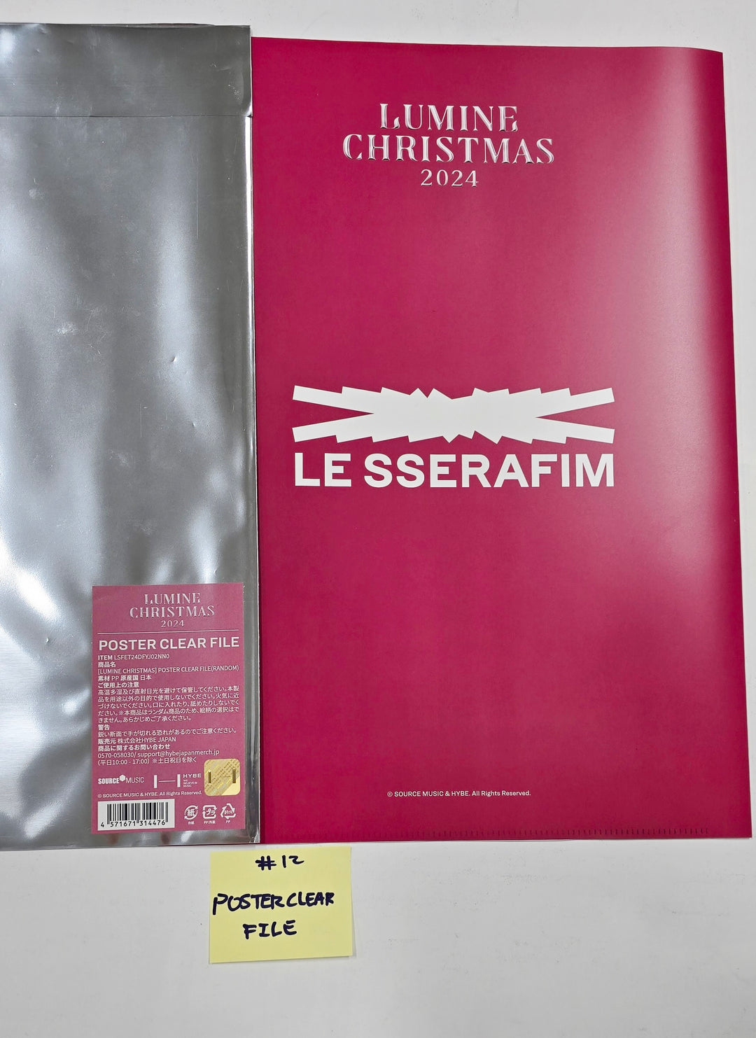 LE SSERAFIM "LUMINE CHRISTMAS 2024" - Japan Pop-Up Official MD [Photocard Set, Can Badge, Acrylic Keyring, Poster Clear File] [25.2.4]