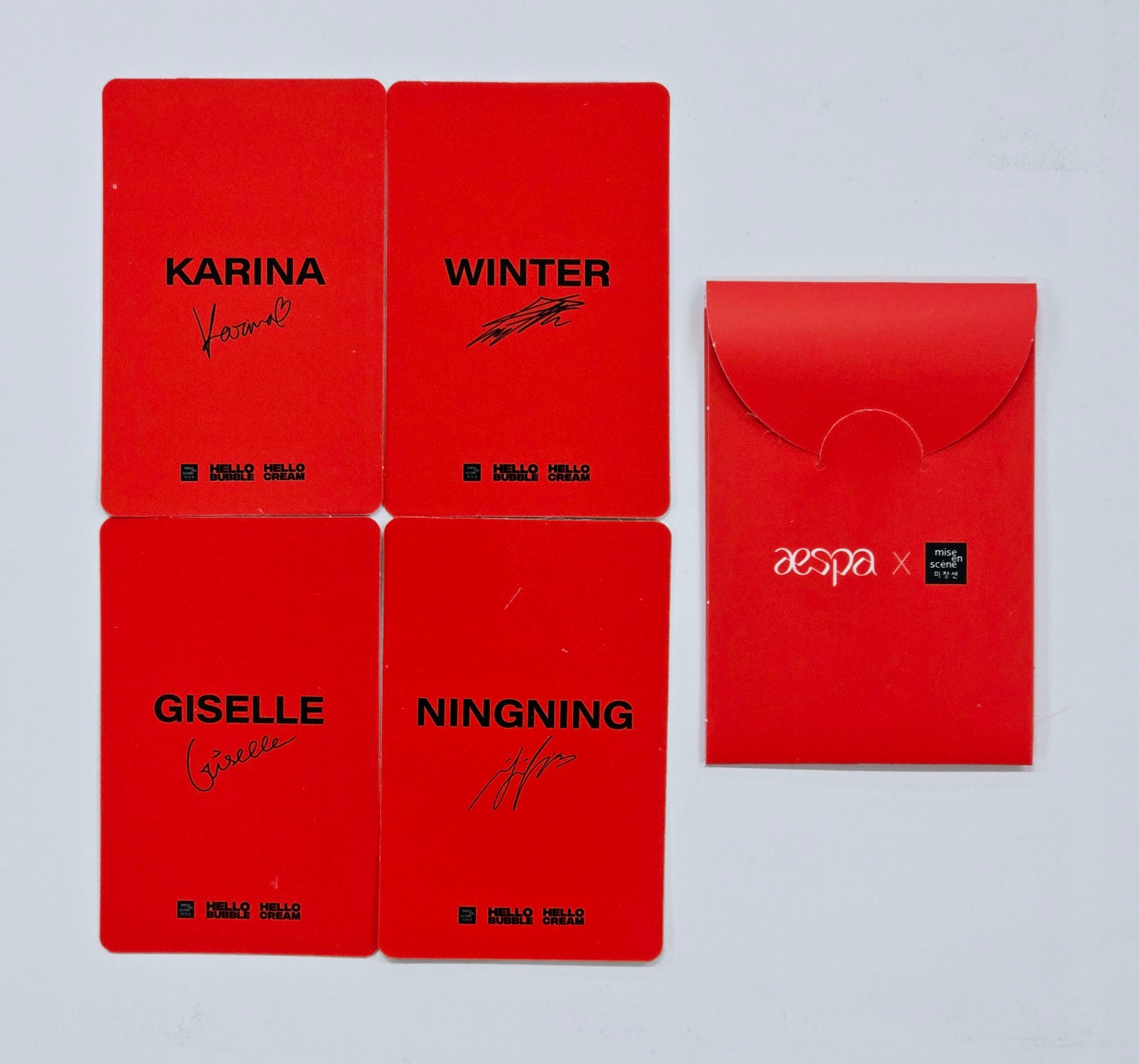 Aespa - Clio Event Photocard Set (4EA) - HALLYUSUPERSTORE