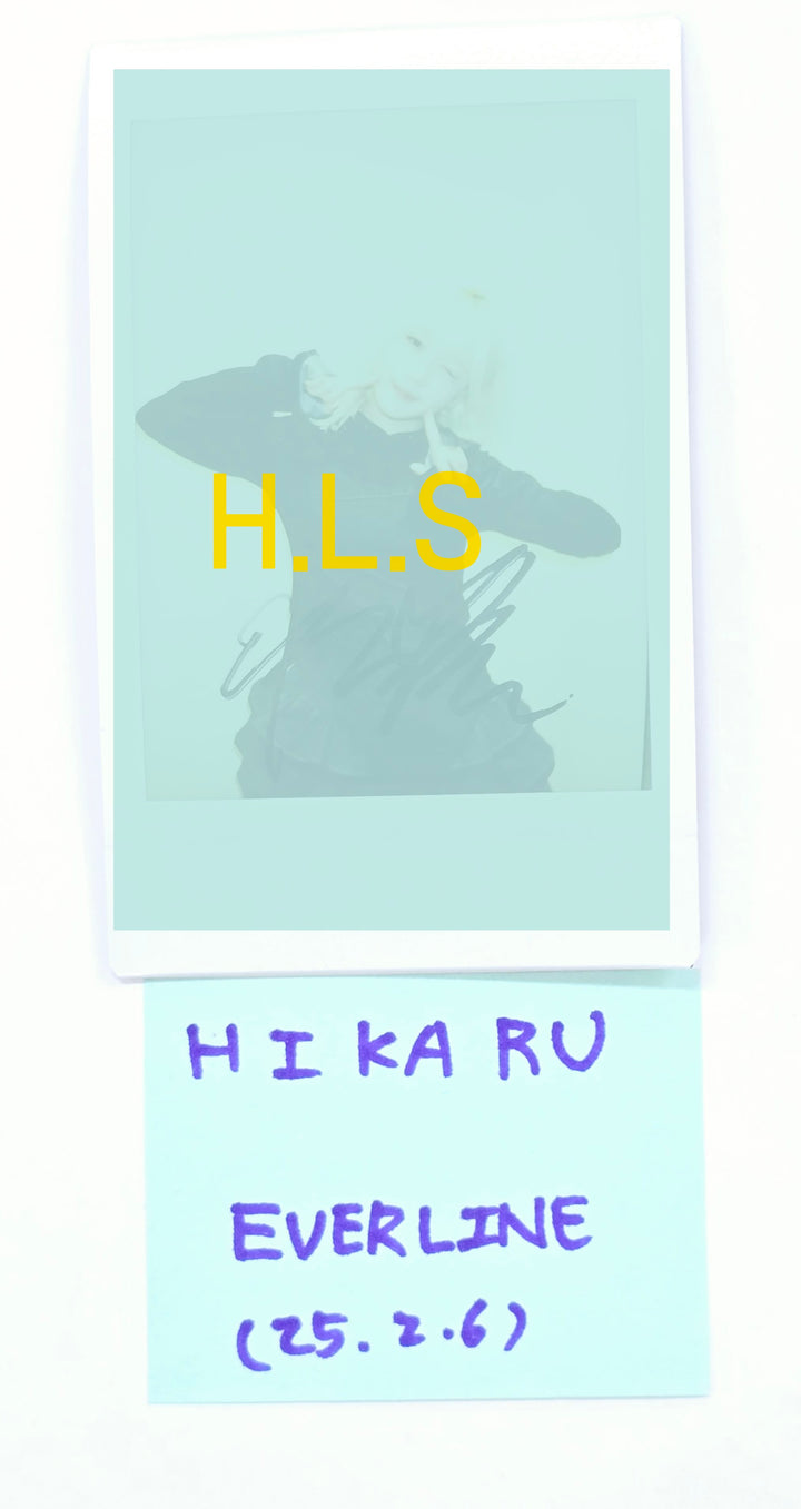 Hikaru (Of Kep1er) "TIPI-TAP" - Hand Autographed(Signed) Polaroid [25.2.6]