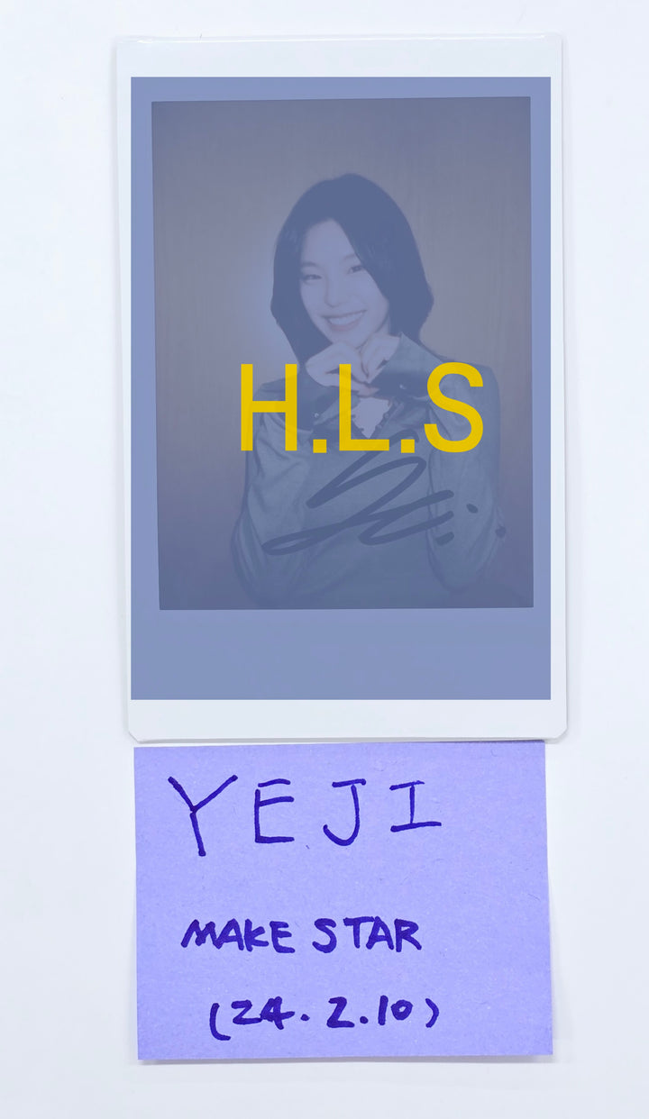 Yeji (Of ITZY) "Gold"- Hand Autographed(Signed) Polaroid [25.2.10]