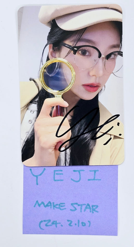 ITZY YUNA ユナ CHECKMATE直筆サイン入り ポストカード US