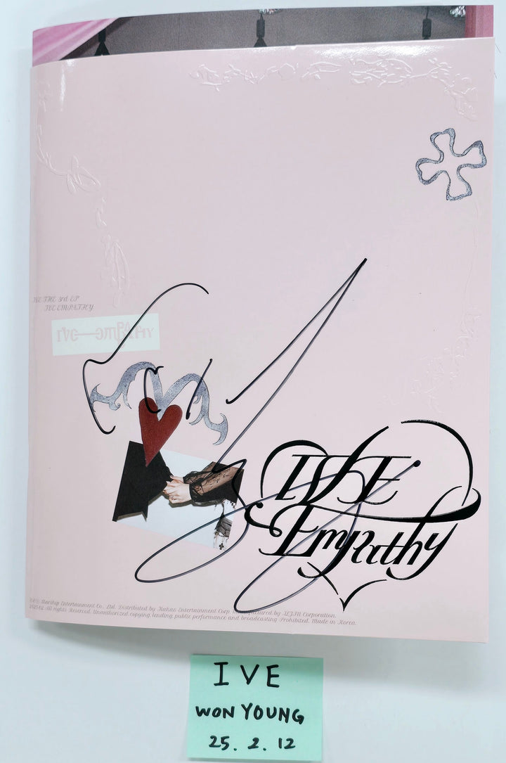 Wonyoung (Of IVE) "EMPATHY " - Hand Autographed(Signed) Album [25.2.12]