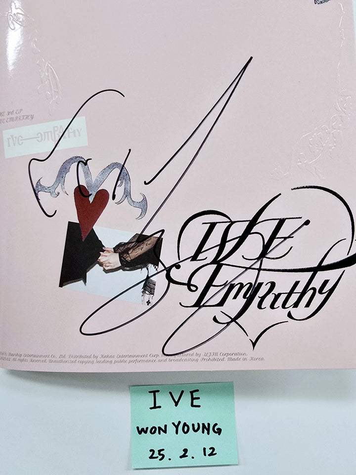 Wonyoung (Of IVE) "EMPATHY " - Hand Autographed(Signed) Album [25.2.12]