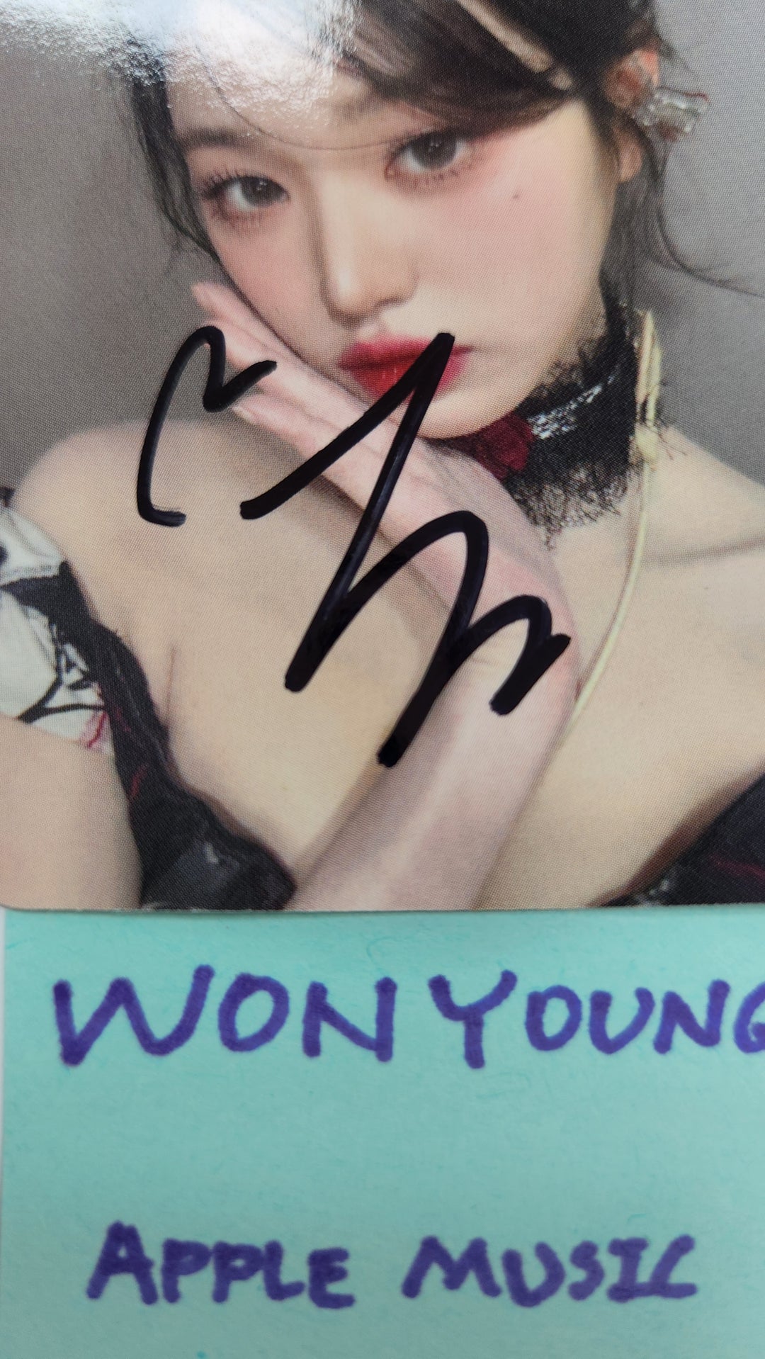 Wonyoung (Of IVE) "EMPATHY" - Hand Autographed(Signed) Photocard [25.2.12]