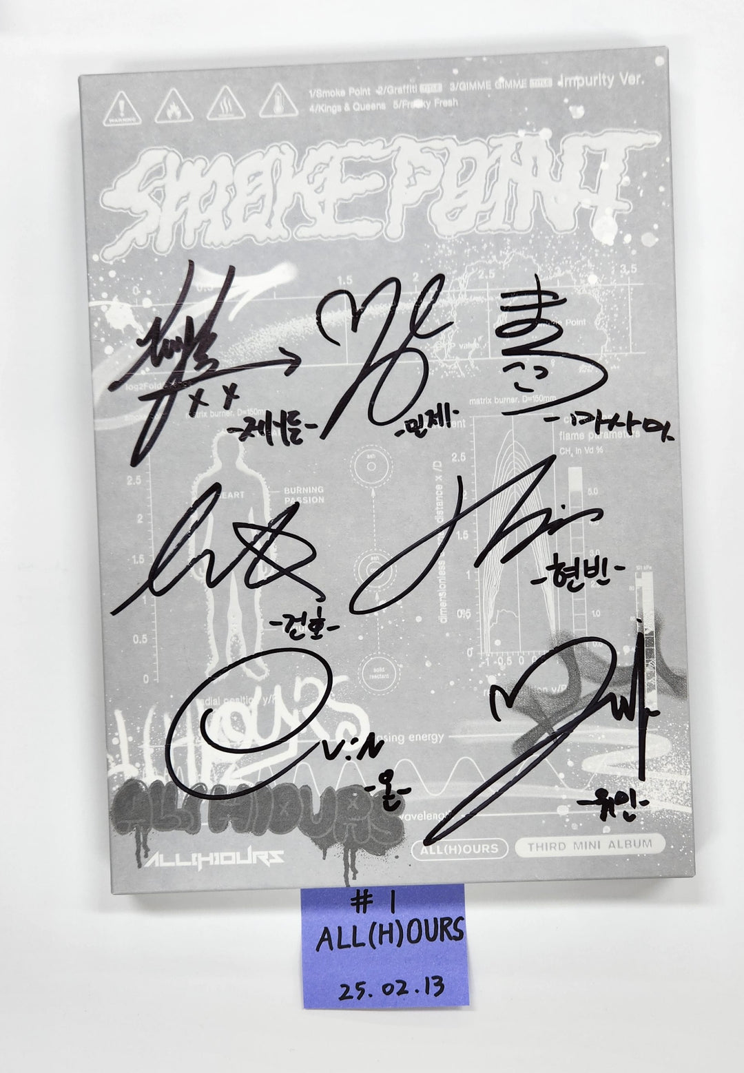 ALL(H)OURS "Smoke Point" - Hand Autographed(Signed) Promo Album [25.2.13]