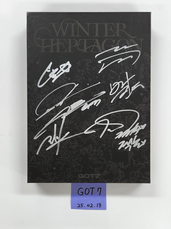 GOT7 "WINTER HEPTAGON" - Hand Autographed(Signed) Promo Album [25.2.13]