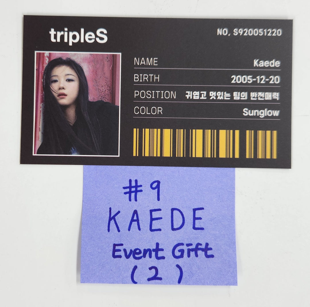 TripleS Objekt Music Album - Who's Fan Cafe Lucky Event Gift ID Photocard [25.2.13]