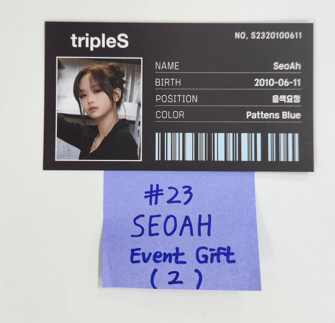 TripleS Objekt Music Album - Who's Fan Cafe Lucky Event Gift ID Photocard [25.2.13]