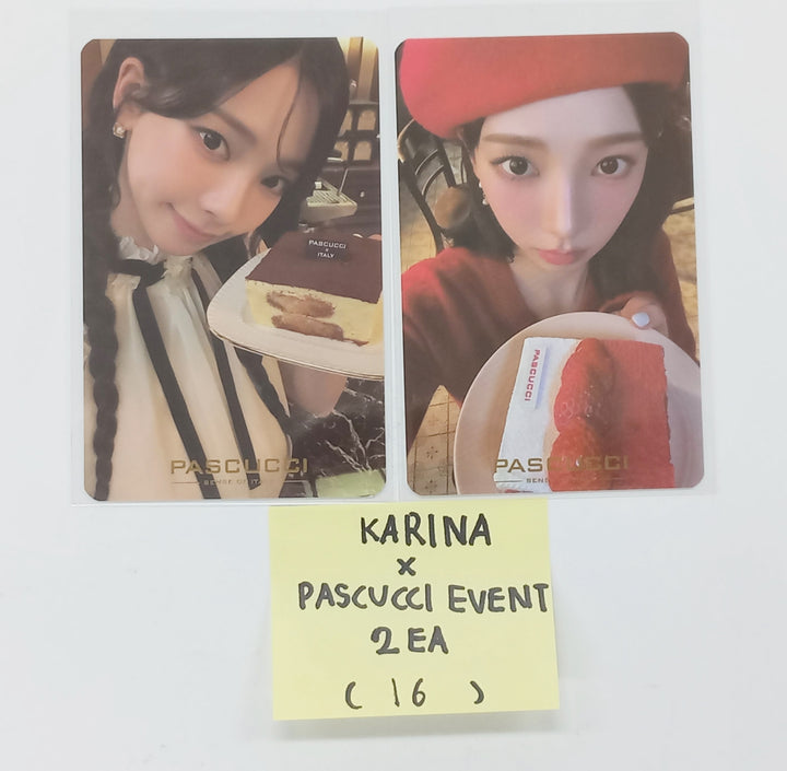 KARINA (Of Aespa) X Pascucci ITALY PAIRING Event Photocards Set (2EA) [25.2.14]