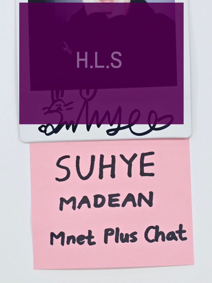 SUHYE (Of MADEIN) "Madein Forever" - Hand Autographed(Signed) Polaroid [25.2.19]