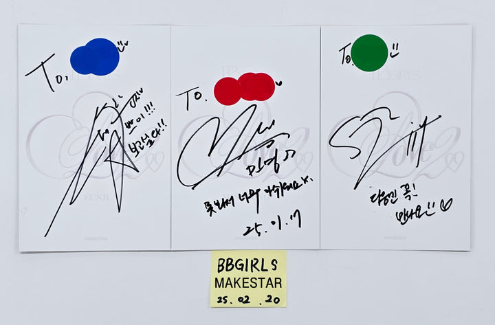 BBGIRLS "LOVE 2" - Hand Autographed(Signed) Postcards Set (3EA) [25.2.20]