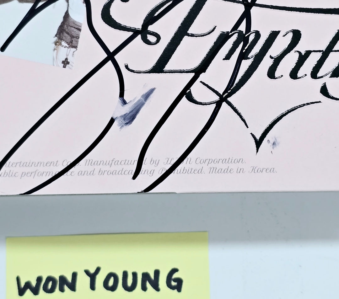 Wonyoung (Of IVE) "EMPATHY " - Hand Autographed(Signed) Album [25.2.12] - Must Read !