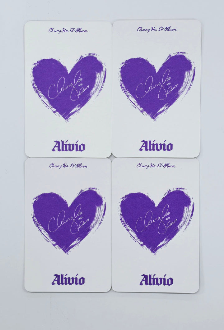 Chung Ha "Alivio" - Official Photocards Set (4EA) [25.2.20]