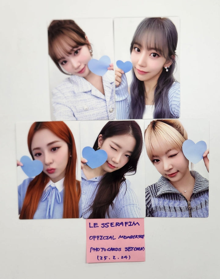 LE SSERAFIM - Official Membership Photocards Set (5EA) [25.2.24]