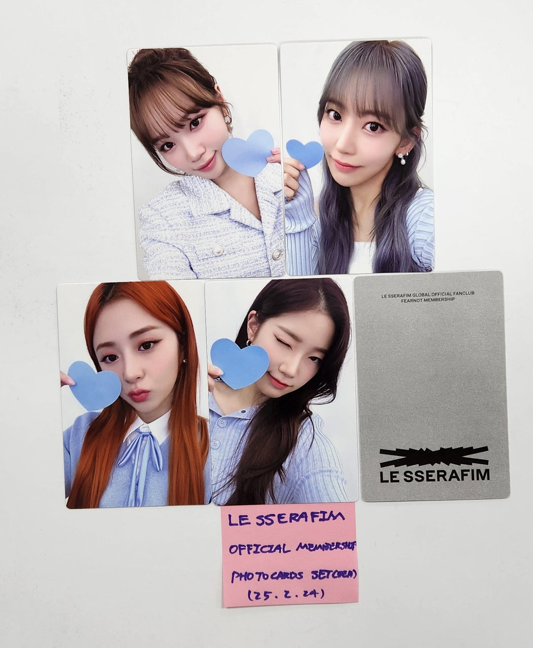 LE SSERAFIM - Official Membership Photocards Set (5EA) [25.2.24]