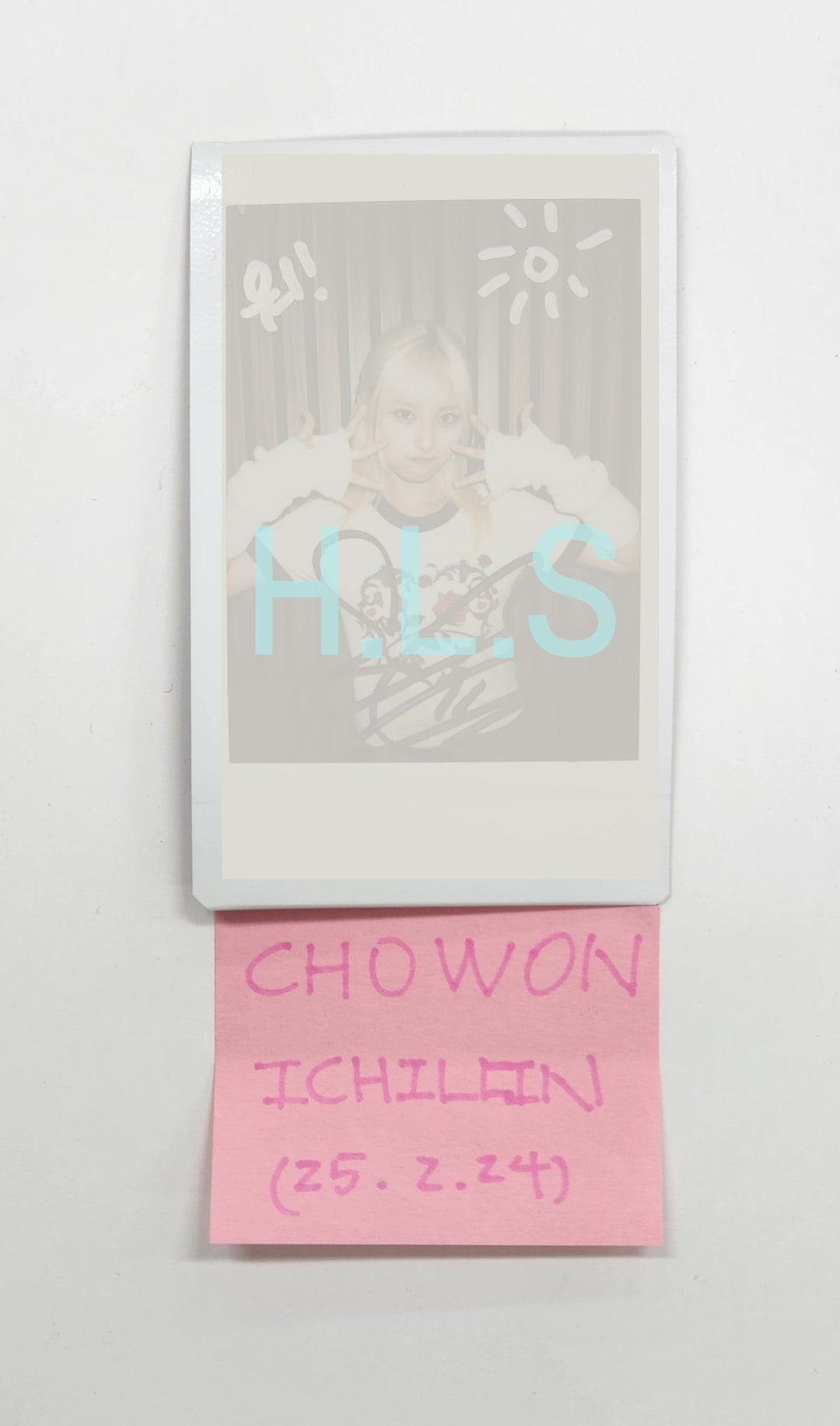 Chowon (Of ICHILLIN) - Hand Autographed(Signed) Polaroid [25.2.24]