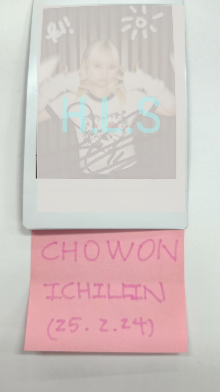 Chowon (Of ICHILLIN) - Hand Autographed(Signed) Polaroid [25.2.24]