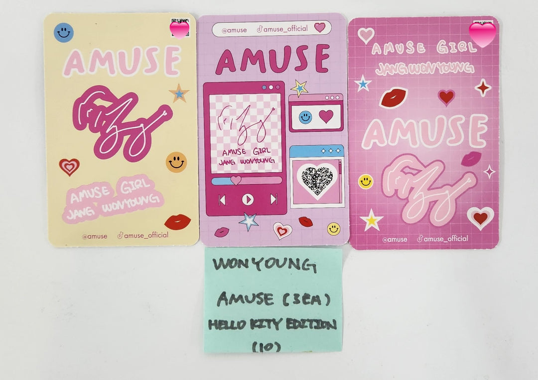 Wonyoung (Of IVE) - AMUSE X HELLO KITTY Event Photocard [25.2.25]