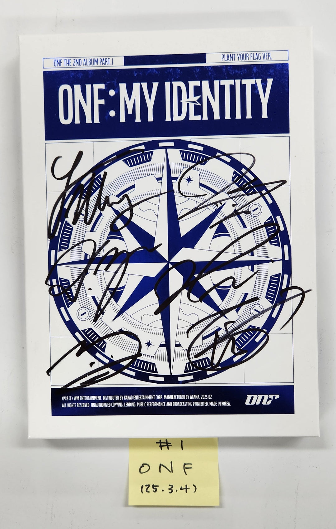 ONF "ONF:MY IDENTITY" - Hand Autographed(Signed) Promo Album [25.3.4]