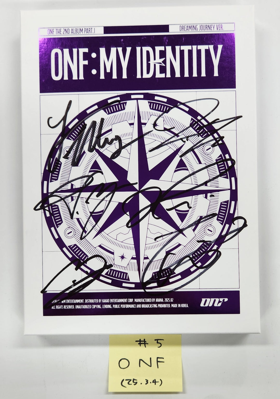 ONF "ONF:MY IDENTITY" - Hand Autographed(Signed) Promo Album [25.3.4]