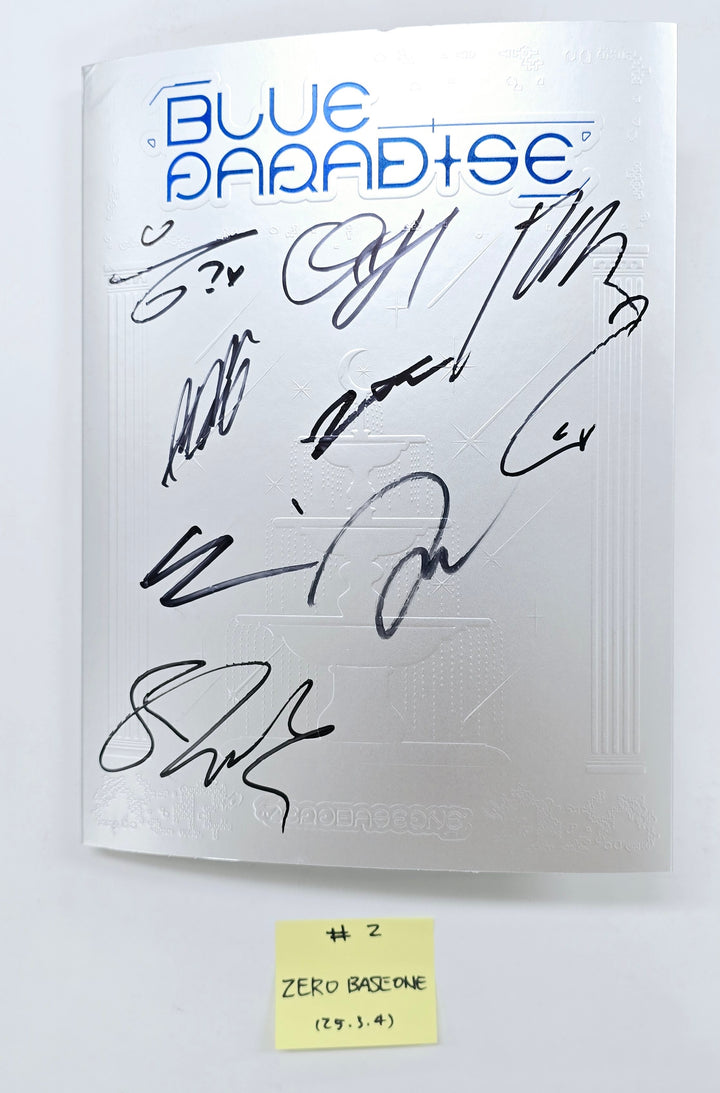 ZEROBASEONE "BLUE PARADISE" - Hand Autographed(Signed) Promo Album [25.3.4]