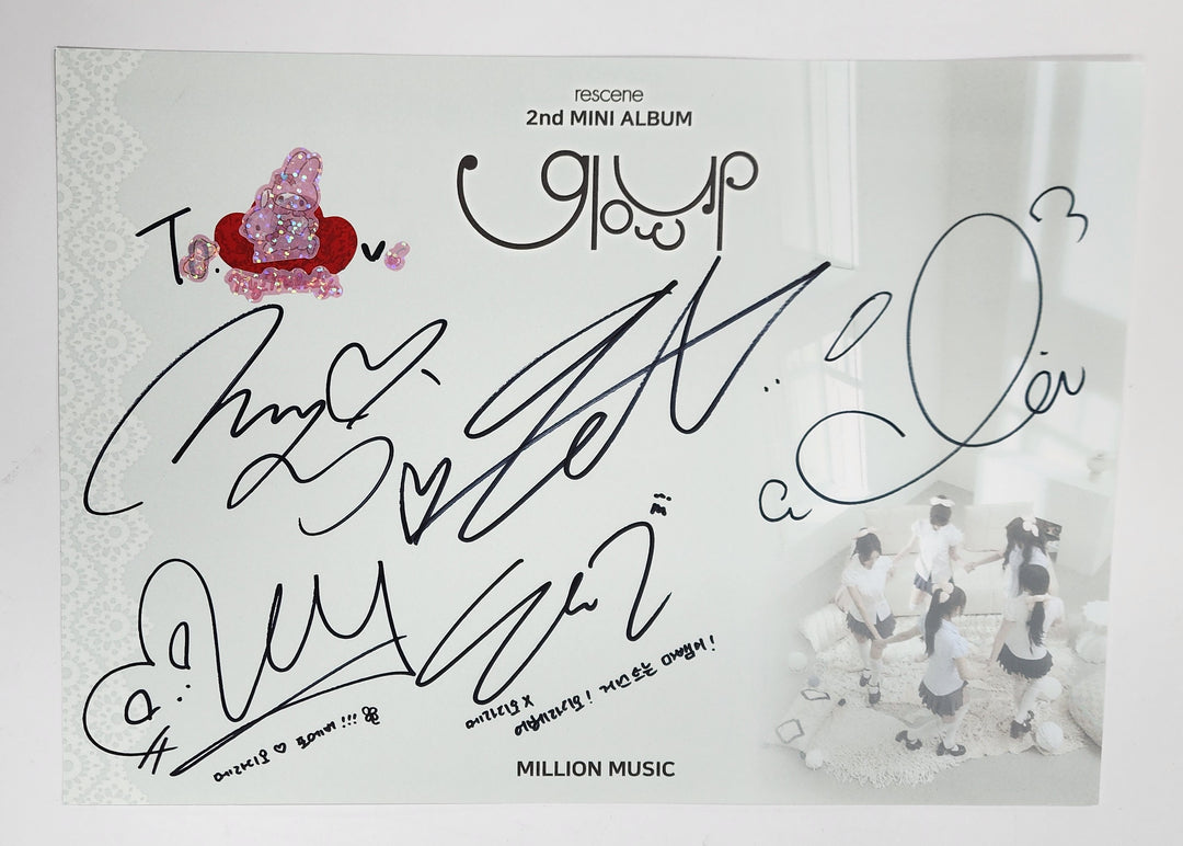 RESCENE "Glow Up" - Millionmusic Fansign Event [Signd A4 Winner] [25.3.6]