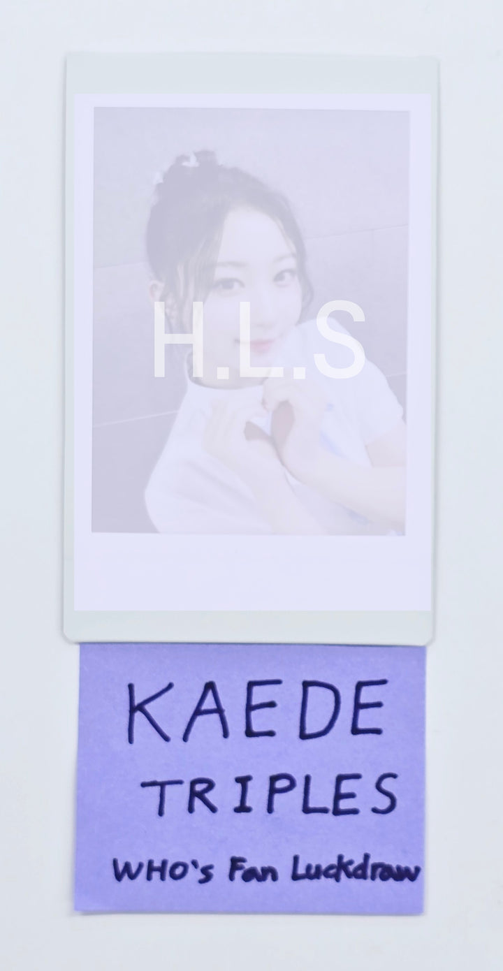 KAEDE (Of Triples) Object Music Album - Who's Fan Cafe Lucky Draw Event Polaroid [25.3.7]