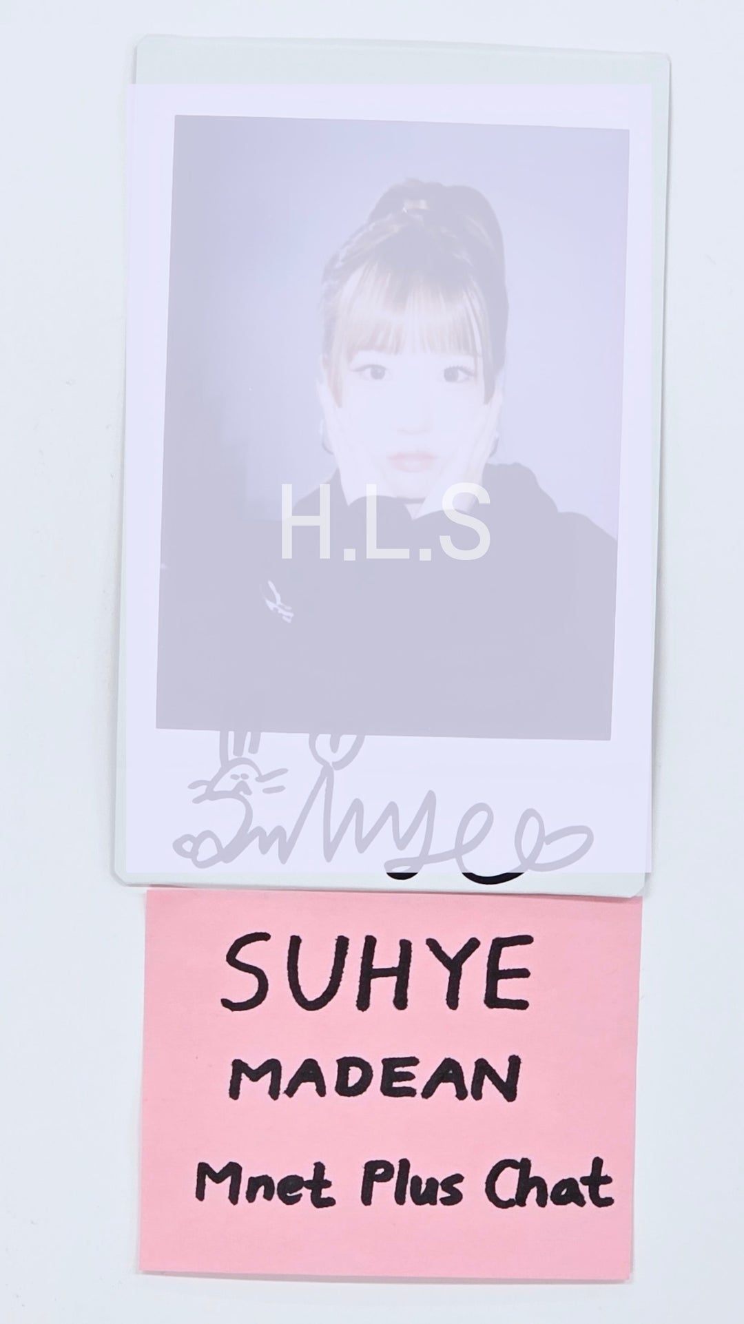 SUHYE (Of MADEIN) "Madein Forever" - Hand Autographed(Signed) Polaroid [25.3.7]