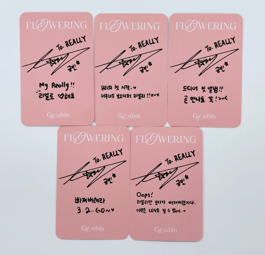 GYUBIN  " Flowering" - Official Photocard [25.3.10]