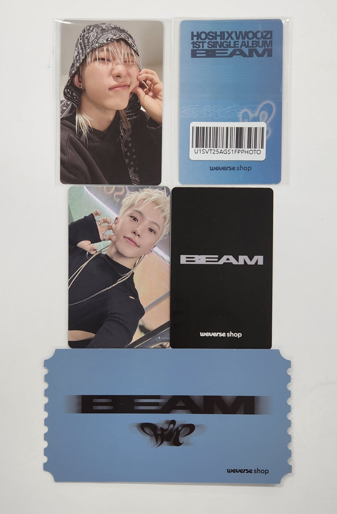 Hoshi x Woozi (Of SEVENTEEN) "BEAM" - Weverse Shop Fan-Party Event Photocard [25.3.13]