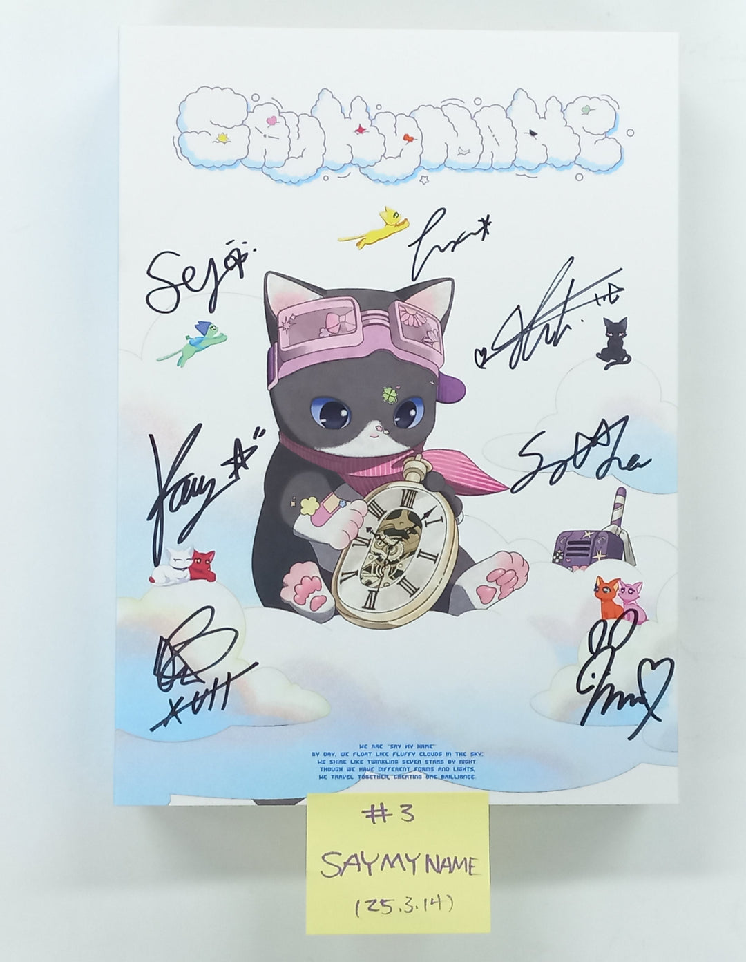 YEJI (Of ITZY) "Air", SAY MY NAME "My Name Is...", YOUNG POSSE "COLD" - Hand Autographed(Signed) Promo Album [25.3.14]