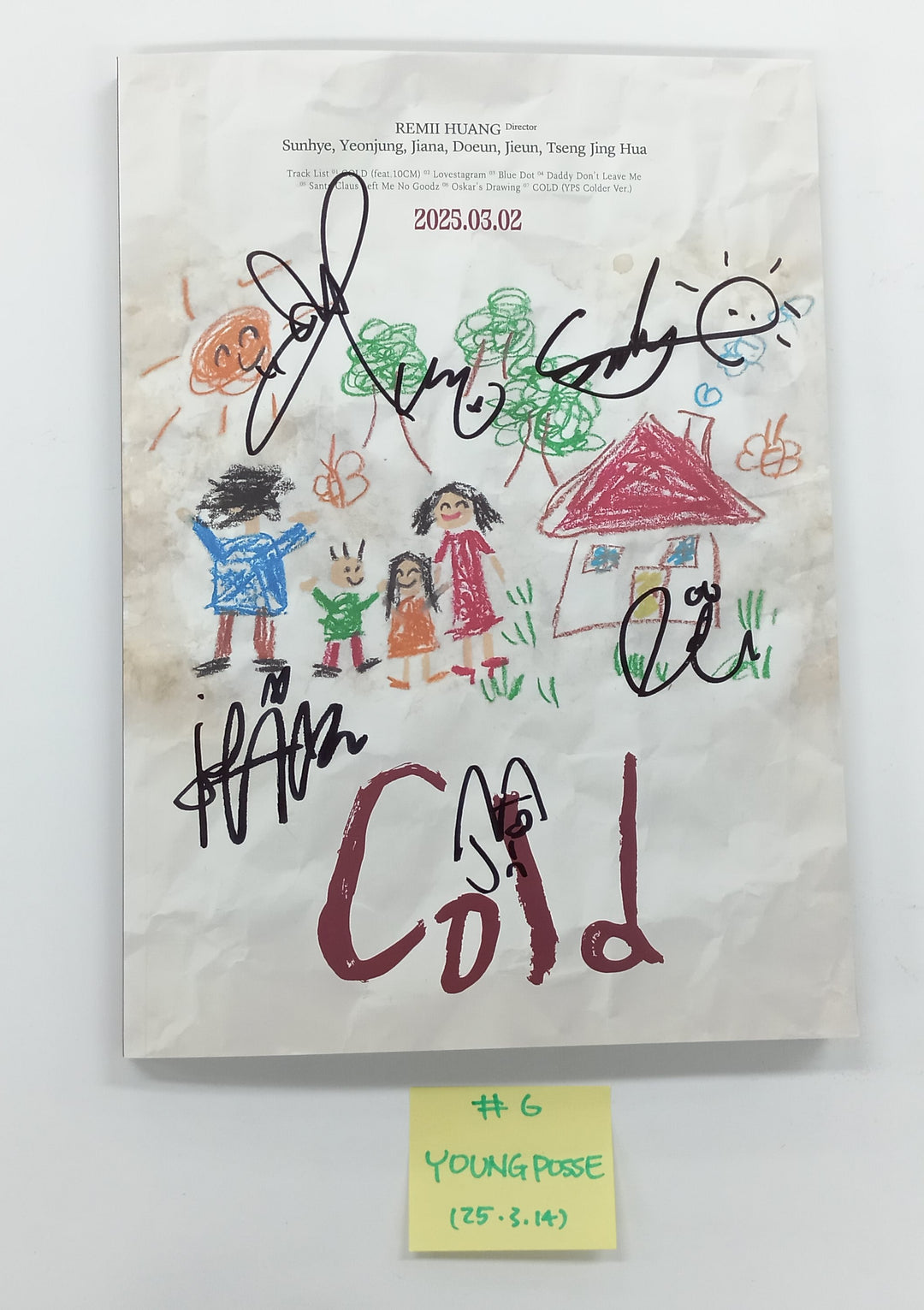 YEJI (Of ITZY) "Air", SAY MY NAME "My Name Is...", YOUNG POSSE "COLD" - Hand Autographed(Signed) Promo Album [25.3.14]