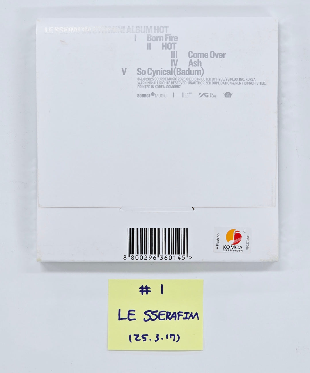 Le Sserafim "Hot" - Hand Autographed(Signed) Promo Album [25.3.17] - Must Read !