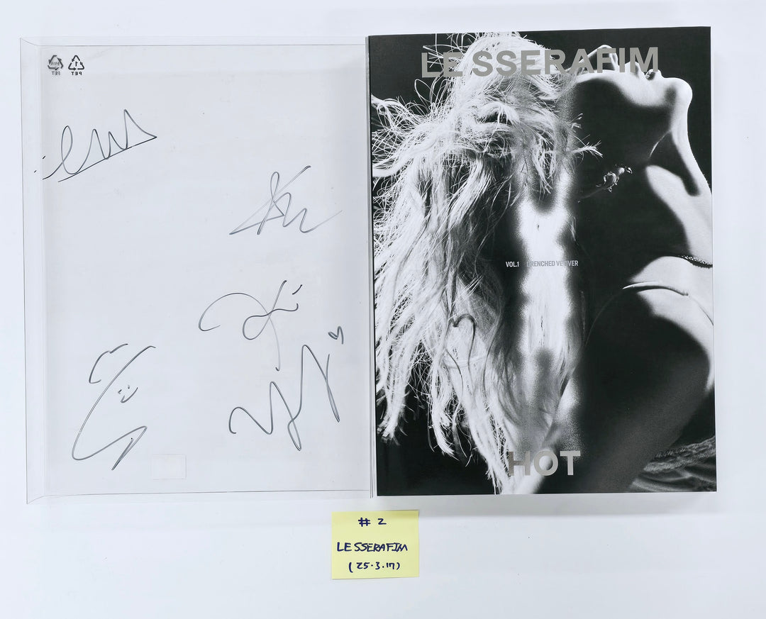 Le Sserafim "Hot" - Hand Autographed(Signed) Promo Album [25.3.17] - Must Read !