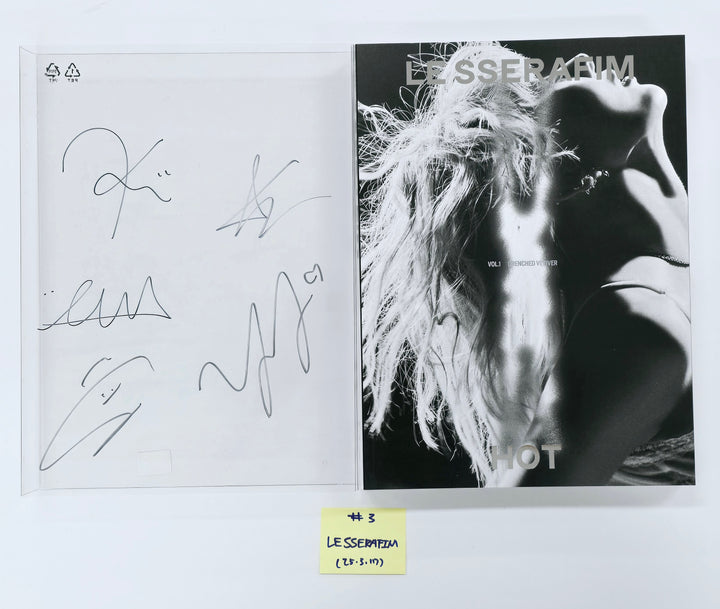 Le Sserafim "Hot" - Hand Autographed(Signed) Promo Album [25.3.17] - Must Read !